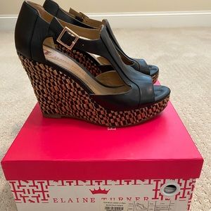 Elaine Turner Platform Wedge Sandal